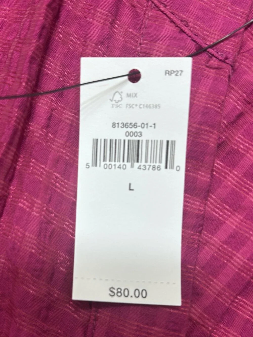 NWT Banana Republic Jacquard Puff Sleeve, SZ L